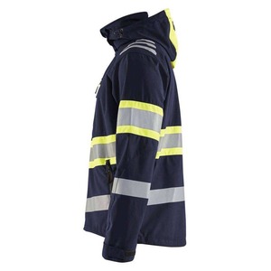 Men's Professional Standard <b>Softshell</b> Safety <b>Jacket</b> <b>High</b> <b>Visibility</b> Welded Seam Level D Protection Warm Workwear Constriction - Product Image 6