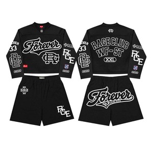Conjunto Deportivo de Malla para Hombre, Estilo Hip Hop, 100% Algodón, con Estampado por Transferencia de Calor, Secado Rápido y Transpirable, OEM - Product Image 3