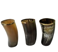 Verre à bière en corne de buffle, couleur corne naturelle, nouveau design, meilleur prix