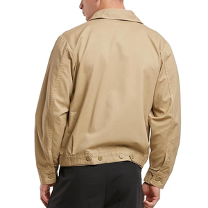 Veste Courte Vintage de Haute Qualité pour Homme, Col Montant, en Sergé de Coton, Zippée, Respirante, Séchage Rapide, Style Décontracté et Professionnel - Product Image 2