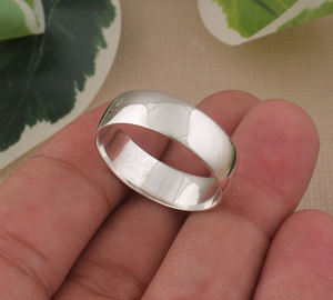 Bague simple en argent sterling 925 de haute qualité, bague de mariage pour femme, bijoux fins minimalistes pour fête, vente en gros - Product Image 5