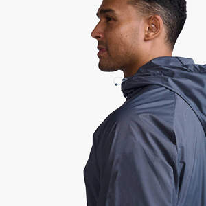 <b>Men</b> Soft Hooded Waterproof Windbreaker <b>Jacket</b> Casual Zip Front Outdoor Comfortable Breathable Regular Fit Fashion 100% Polyester - Product Image 3