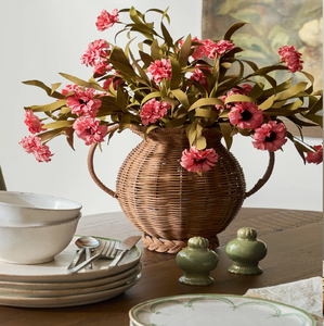 Vase en rotin tressé à la main, texturé et large, idéal pour les centres de table rustiques, disponible à prix de gros. - Product Image 6