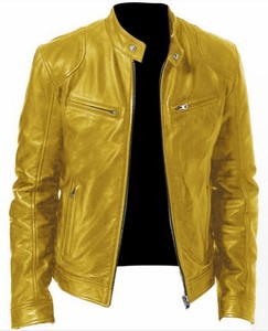 SASPORTS LEAGUE Men's Stand-up Collar Winter <b>Waterproof</b> Motorcycle <b>Jacket</b> PU Leather Breathable Casual - Product Image 2