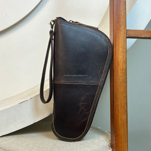 ซองใส่ปืนหนังแท้แบบ2025พร้อมสายคล้องข้อมือซองปืนแบบยุทธวิธีดึงเร็ว - Product Image 5