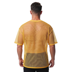 Camiseta de malla transparente para hombre, ropa de playa de verano, bordado personalizado, camiseta transparente de gran tamaño, camiseta transparente con bordado para hombre - Product Image 2