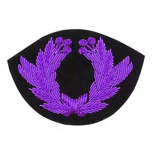 Oem Personalized Fashion Hand Embroidery Badges Wholesale Price Comfortable Twill Fabric Custom Design Hand Embroidery Badges - Product Image 4