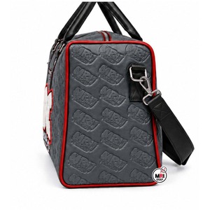 Olive Green Embossed Logo <b>Weekender</b> <b>Travel</b> <b>Bag</b> Custom Logo Wholesale MRI GROUP PU Duffel <b>Bags</b> with Zipper Closure Durable Design - Product Image 5