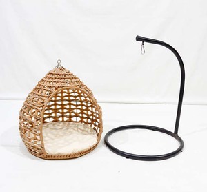 Top Rated Plastic Pet Nest House Round Hanging <b>Cat</b> Bed Breathable Indoor All Seasons Medium Size With Metal Stand - Product Image 3