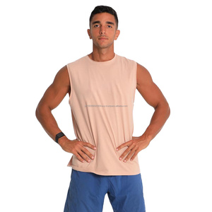 Débardeur de sport personnalisé de haute qualité pour hommes, débardeur décontracté en coton respirant, débardeur uni - Product Image 1