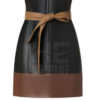 Service OEM, vente chaude, robe en cuir véritable pour femmes, tissu doux et confortable, matériau durable, robe en cuir