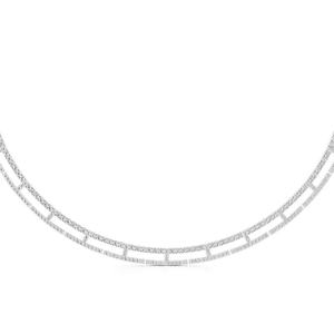 Collar de Diamantes Vintage de Oro Sólido de 14K de Lujo, Corte Brillante Redondo, Certificado IGI, Joyería para Mujer para Bodas y Fiestas - Product Image 4