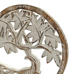 งานแกะสลักไม้ตกแต่งโต๊ะอัจฉริยะ งานศิลปะแกะสลักไม้มะม่วง ของตกแต่งบ้านสำหรับห้องนั่งเล่น สำนักงาน โต๊ะทำงาน - Product Image 6