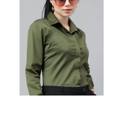 Elegante Vintage-Bluse für Damen aus Satin mit Knöpfen, Büro- und Karriere-Hemden, Oberteile 2026, Modische Lässige Formelle Rote Blusen aus BD