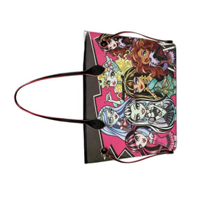 Bolso Tote de PU con Estampado de Dibujos Animados de Monster High, Bolso de Mano Informal de Gran Capacidad con Dos Asas y Parte Superior Abierta para Uso Diario de Niñas - Product Image 2
