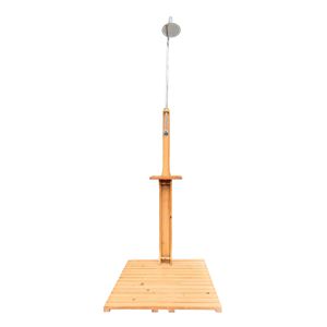 Ducha de Jardín para Piscina con Base de Madera para Patio y Terraza - Product Image 2