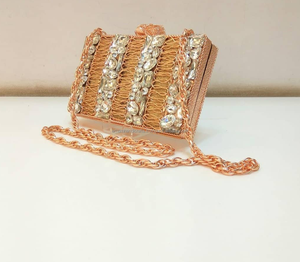 กระเป๋าถือคลัทช์กระเป๋าเงินของผู้หญิงทำจากวัสดุมุกธรรมชาติลายหินหรูหราสำหรับงานเลี้ยงตอนเย็น - Product Image 5