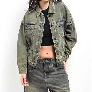 Chaqueta Vaquera de Manga Larga para Mujer, Estilo Europeo y Americano, de Alta Calidad, Venta Caliente 2026, Abrigos Casuales para Mujer - Product Image 2