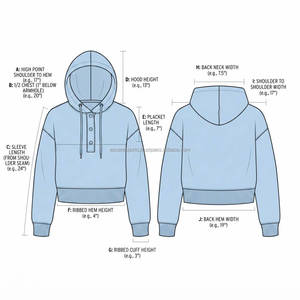 เสื้อฮู้ดครอปท็อปผู้หญิง แฟชั่นลำลอง สตรีทแวร์ แขนยาว รับผลิตแบบ OEM ขายส่ง - Product Image 6