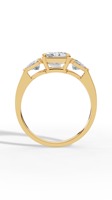 Bague en diamant de laboratoire taille émeraude de qualité supérieure, or 18 carats, 8,40x6,40 mm |   Bijoux fins de luxe pour femmes certifiés IGI, vente en gros