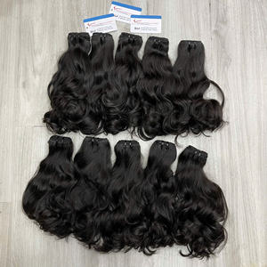 MEGA SOLDE Extensions de cheveux humains vietnamiens naturellement ondulés, grande quantité en stock maintenant, double trame machine de haute qualité - Product Image 6