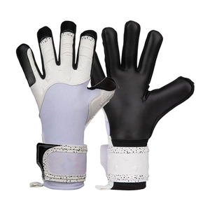 Football Goalkeeper Gloves Full Finger Non Slip Breathable Adjustable Wrist <b>Strap</b> Unisex Sports PU Leather Material Pull - Product Image 5
