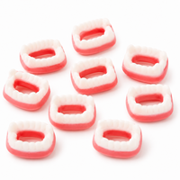 Bonbons Gommeux en Gros pour Prothèses Dentaires, Saveur Fruitée Aigre-Douce, Doux, Halal, Personnalisé OEM, Marque Privée, TIK TOK, Vente en Gros