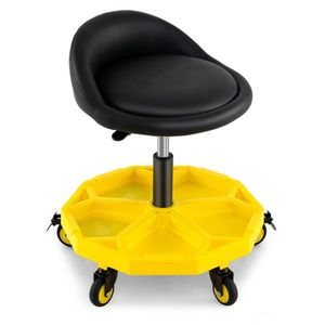 Sedia da Garage Regolabile in Altezza con Vassoio Portautensili per Riparazioni Auto - Product Image 2