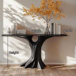 Reclaimed black <b>entry</b> way <b>table</b> rustic refined wall <b>table</b> reclaimed wood black <b>console</b> <b>table</b> <b>console</b> furniture unique home decor - Product Image 4