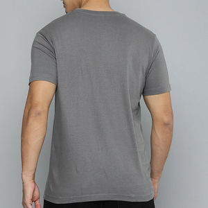 T-shirts imprimés à manches courtes pour hommes, couleur grise, matériau personnalisé - Product Image 4