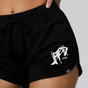 Shorts décontractés pour femmes personnalisés DTG en polyester et coton avec cordon de serrage, imprimé graphique personnalisé, coupe décontractée, pour un usage quotidien - Product Image 5