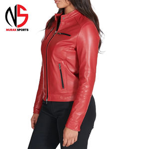 Chaquetas de Cuero para Mujer, Diseño de Última Moda 2026, Chaquetas de Cuero Genuino Personalizadas para Mujer en Oferta en Nurak - Product Image 3