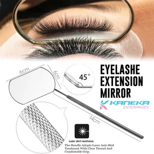 Kaneka Enterprises Espejo de pestañas doradas y negras de alta calidad con precio razonable para sombra de ojos Maquillaje Espejo Herramienta de pestañas - Product Image 5