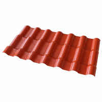 Tuile de toit en résine ASA terracotta à MOQ flexible, résistante aux chocs, légère et résistante aux intempéries pour hôtels, usine chinoise