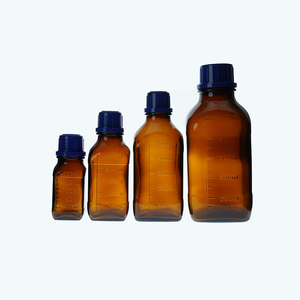 Botella reactiva cuadrada de vidrio ámbar, productos químicos de embalaje perfecto - Product Image 2