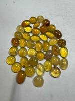 B U GEMS Opale Jaune Naturelle Cabochon Pierre Ronde & Ovale Taille Brillante Certifiée par un tiers pour la fabrication de bijoux Origine Éthiopie