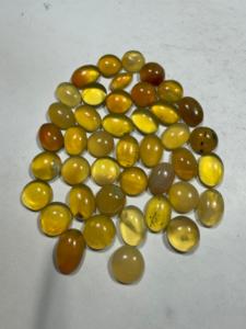 พลอยโอปอลสีเหลืองธรรมชาติทรงกลมและวงรีเจียระไนแบบบริลเลียนท์  รับรองโดยผู้เชี่ยวชาญภายนอก สำหรับทำเครื่องประดับ  แหล่งกำเนิดเอธิโอเปีย - Product Image 5