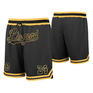 Pantalones Cortos de Baloncesto Personalizados Unisex, Transpirables, de Secado Rápido, Duraderos, con Bordado de Nombre y Número del Equipo, Ropa Deportiva de Talla Grande 100% - Product Image 1