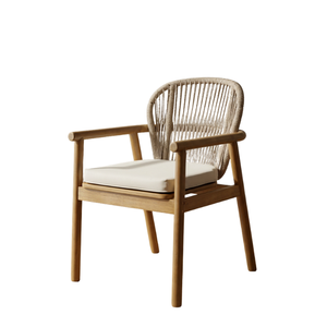 Ensemble de mobilier de jardin pour l'extérieur OEM/ODM, table et chaises de patio en bois massif, 6/8 places, coussins personnalisés pour hôtel - Product Image 2