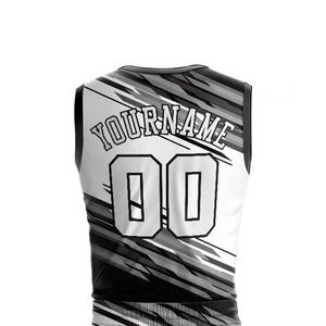 Tissu doux de qualité supérieure, respirant, confortable, séchage rapide, écologique, coupe classique, nom d'équipe personnalisé sur le devant, basketball - Product Image 5