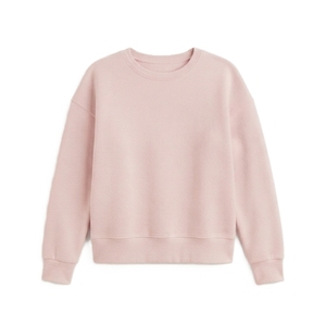 Sudadera Corta de Forro Polar para Mujer, Cuello Redondo, Manga Larga, Tejido de Punto, Color Sólido, Transpirable, Ropa Casual de Invierno - Product Image 4
