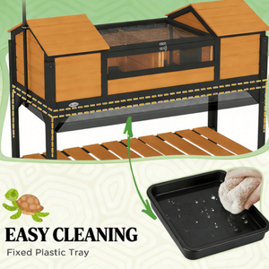 กรงเต่า บ้านเต่าแสนสบายสำหรับสัตว์เลื้อยคลานและสัตว์ครึ่งบกครึ่งน้ำ - Product Image 6