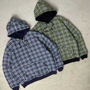 Sweat à capuche réversible en flanelle à double couche pour homme, style vintage, coupe oversize, col à capuche réversible pour l'hiver - Product Image 1