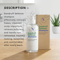Shampooing Gel Antichute et Antipelliculaire au Panthénol et à l'Huile d'Arbre à Thé - Contrôle des Pellicules, Contrôle du Sébum, Soulagement des Démangeaisons du Cuir Chevelu pour des Cheveux Sains - Usage Quotidien