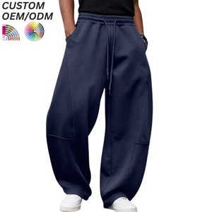 กางเกงลำลองผู้ชายไซส์ใหญ่ ทรงหลวม มีเชือกผูก ลายพิมพ์ ผ้าฝ้าย สำหรับใส่ทำงาน รับทำโลโก้ตามสั่ง รองรับ OEM ODM สำหรับแบรนด์ต่างๆ - Product Image 5