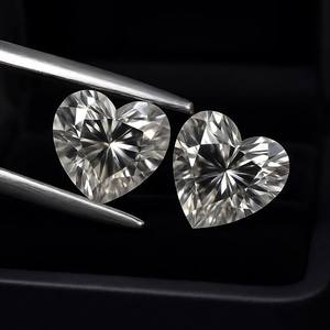Par de Diamantes Cultivados en Laboratorio con Corte Corazón de 1 a 3 Quilates, Certificados por IGI, Piedras Sueltas para Pendientes, Colgantes, Fabricación de Joyas, Regalo - Product Image 3