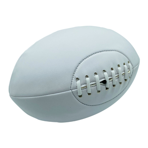 Ballon de rugby de qualité supérieure avec logo personnalisé OEM, article de sport le plus vendu, taille officielle 9, ballon de football en cuir haut de gamme pour l'entraînement, sac en filet inclus - Product Image 4