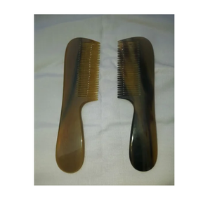 Peigne en corne de buffle de haute qualité, artisanat naturel, fait main, corne de buffle polie, taille personnalisée - Product Image 1