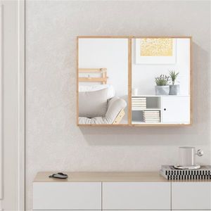 Armadietto da Bagno Illuminato con Specchio Quadrato Antiappannamento Dotato di Luce - Product Image 3