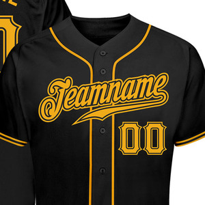 เสื้อเบสบอลแบบซับลิเมชั่นสั่งทำพิเศษ OEM ปรับแต่งได้ 100% โพลีเอสเตอร์ แบบลำลอง ติดกระดุมด้านหน้า พร้อมชื่อทีมและหมายเลข สไตล์เสื้อกีฬา - Product Image 2